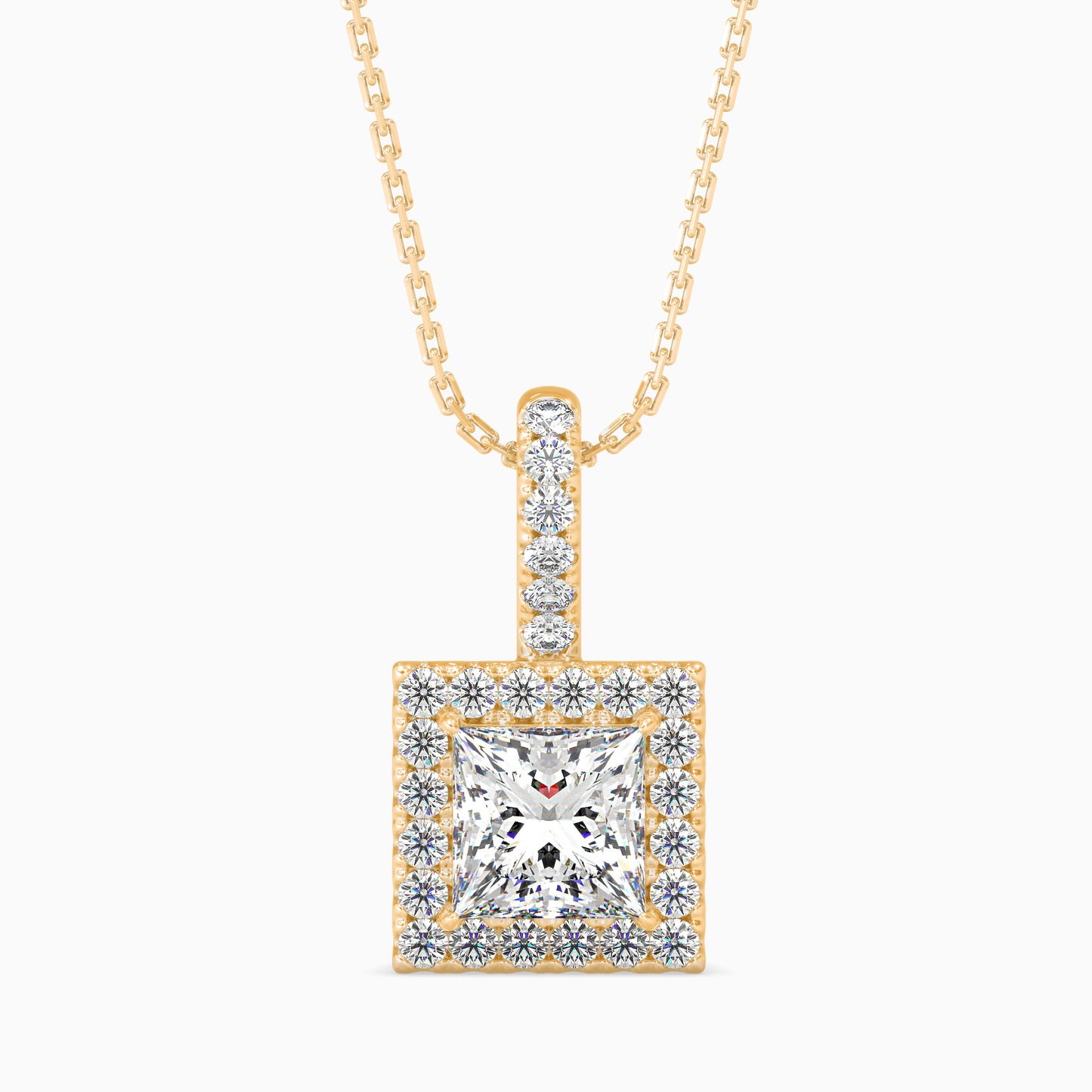 Sparkling Spheres Solitaire Pendant