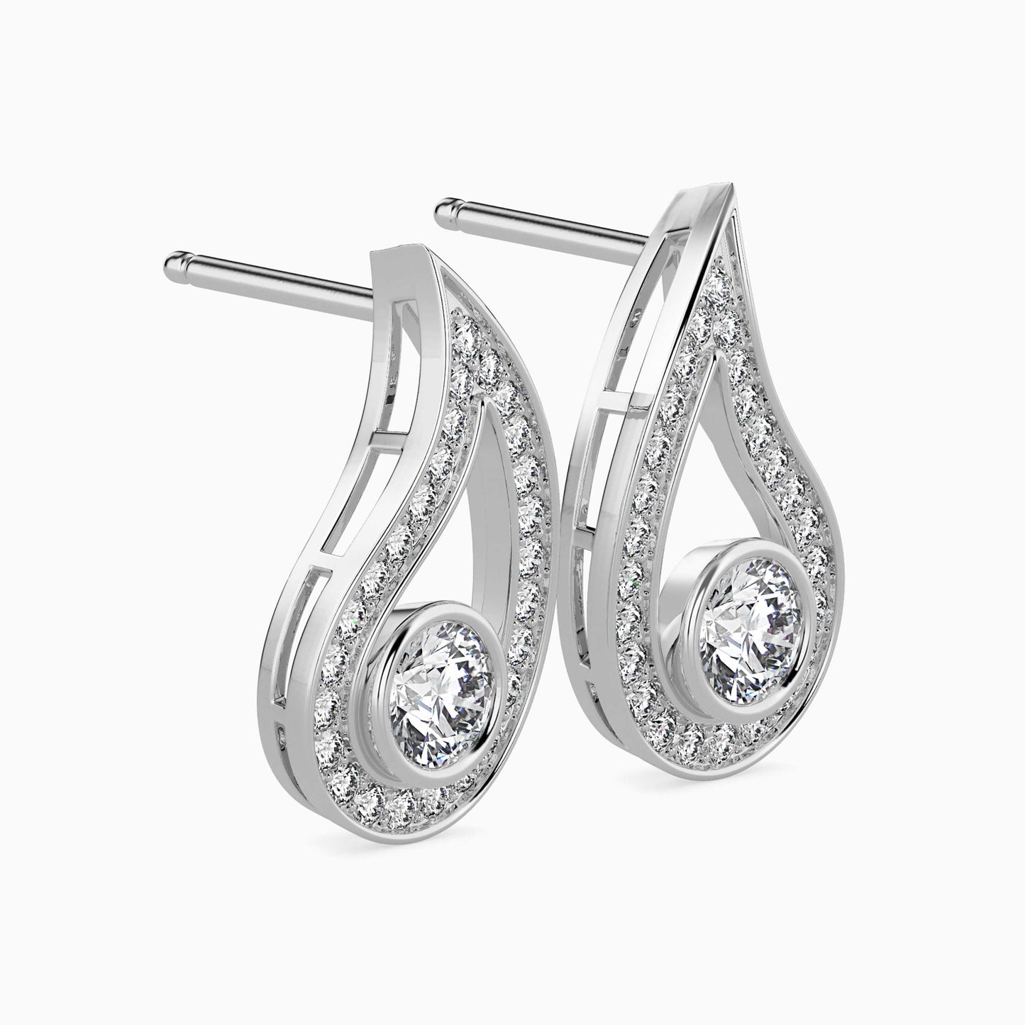 Trybik Diamond Solitaire Earring