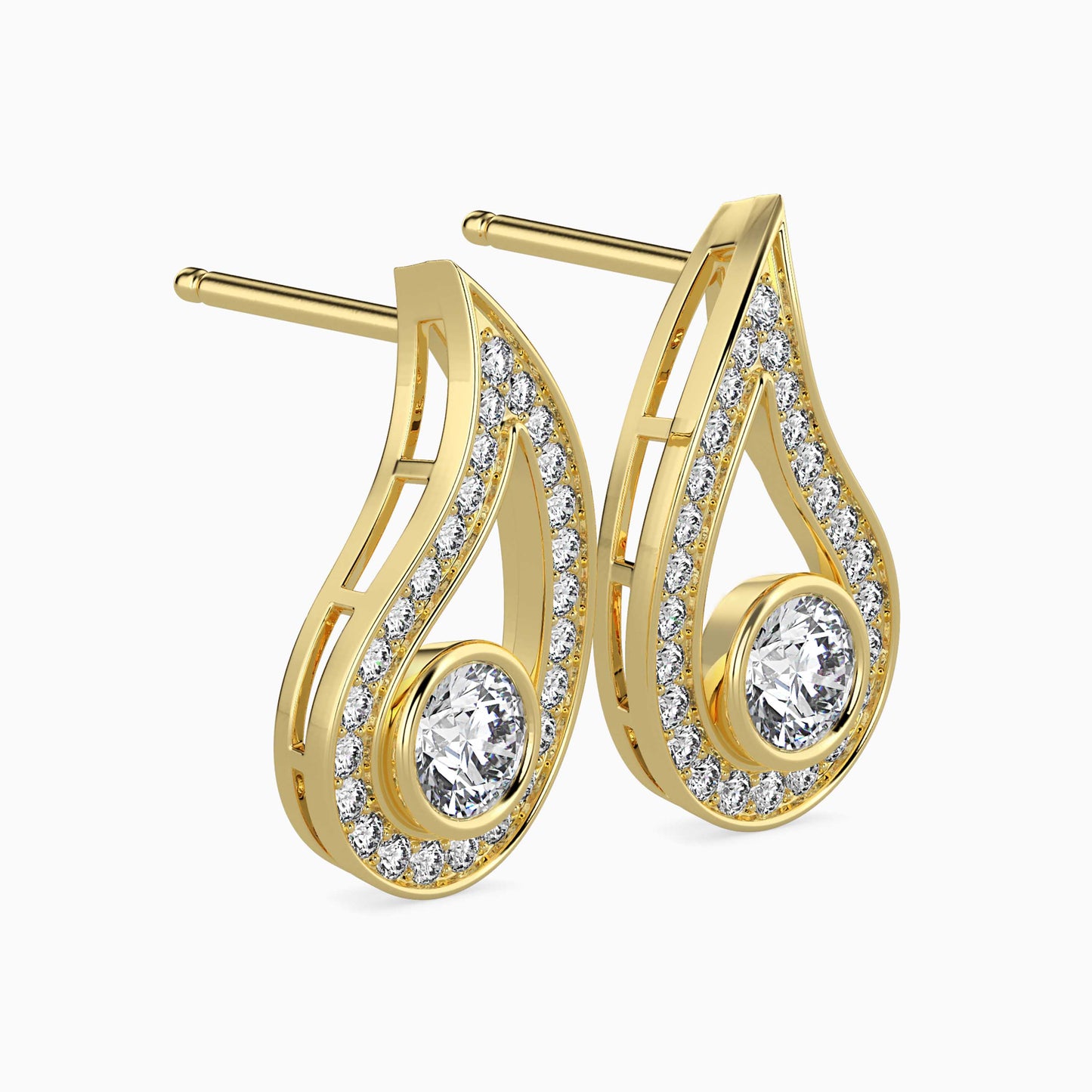 Trybik Diamond Solitaire Earring