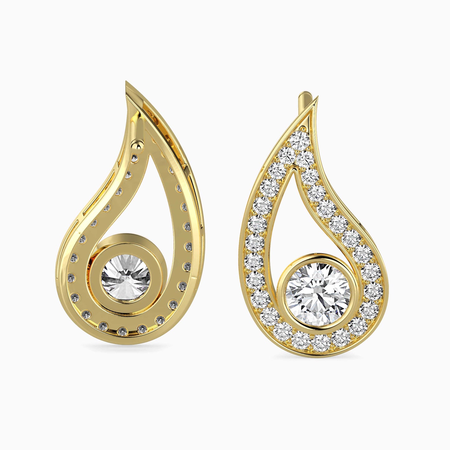 Trybik Diamond Solitaire Earring