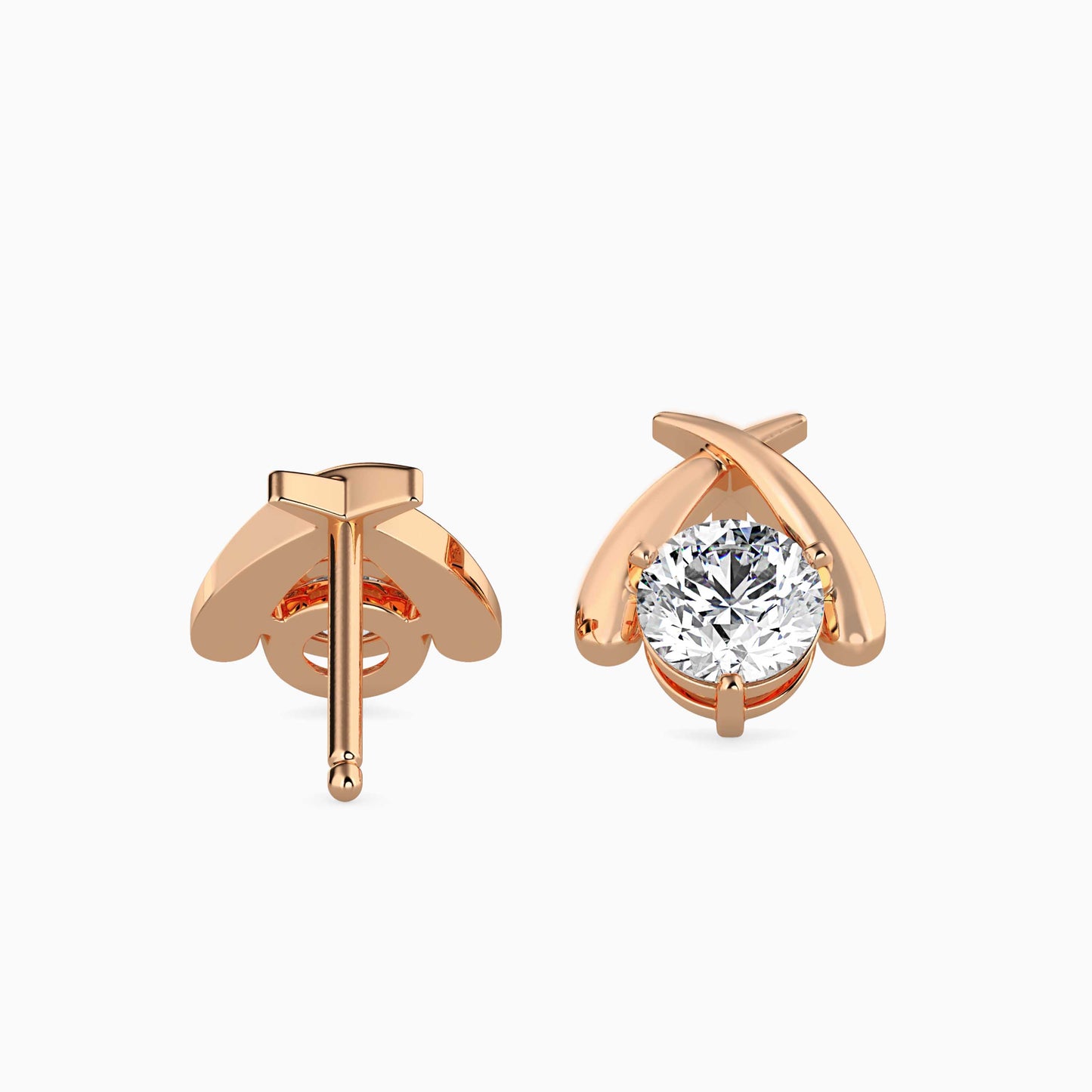 Aquata Solitaire Diamond Earring