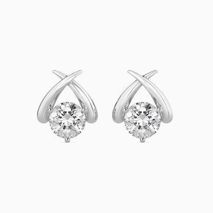 Aquata Solitaire Diamond Earring