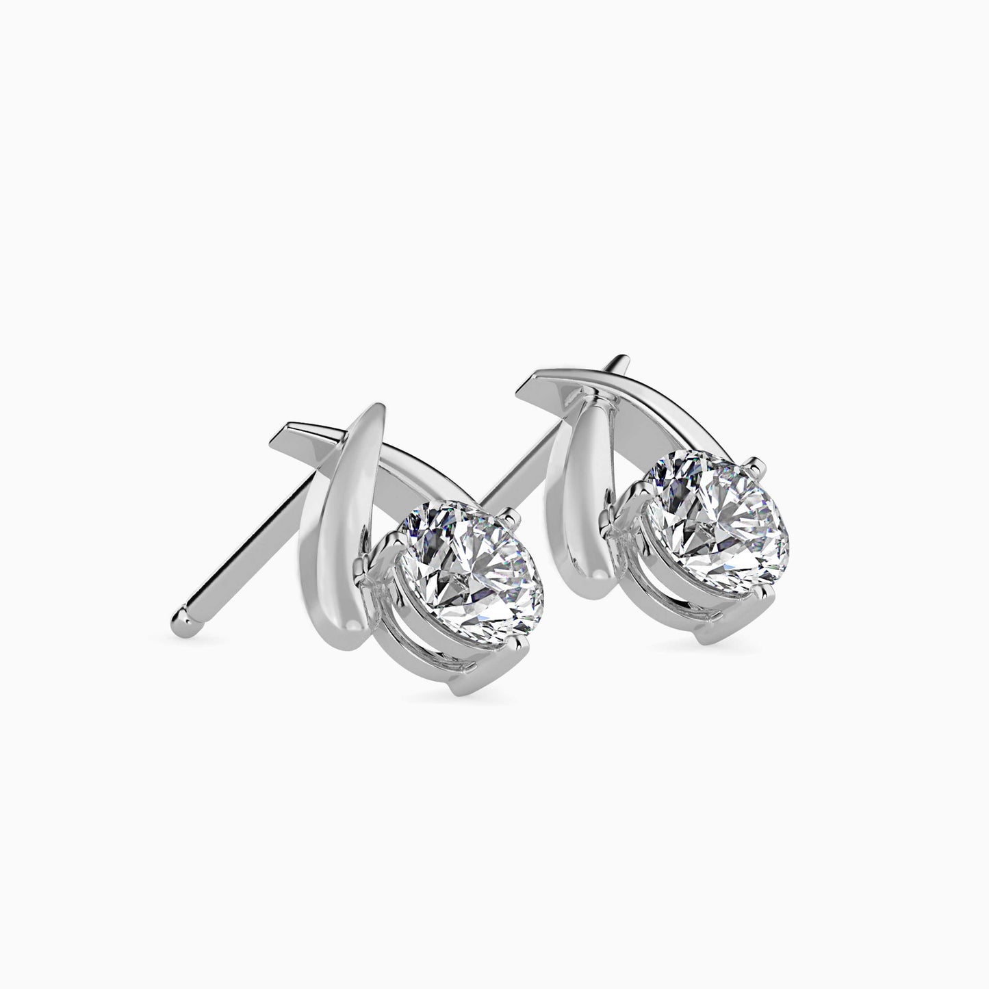 Aquata Solitaire Diamond Earring