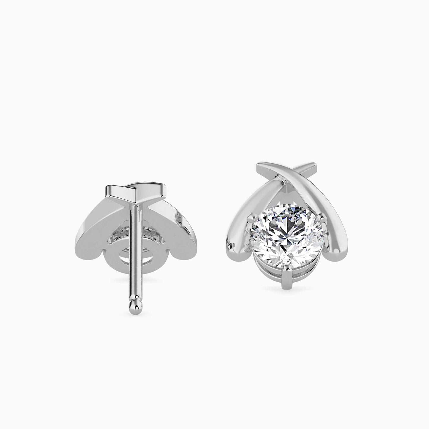 Aquata Solitaire Diamond Earring