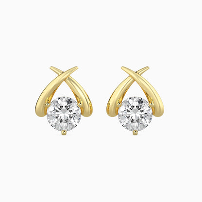 Aquata Solitaire Diamond Earring