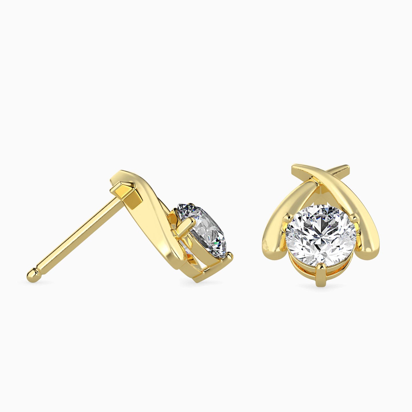 Aquata Solitaire Diamond Earring