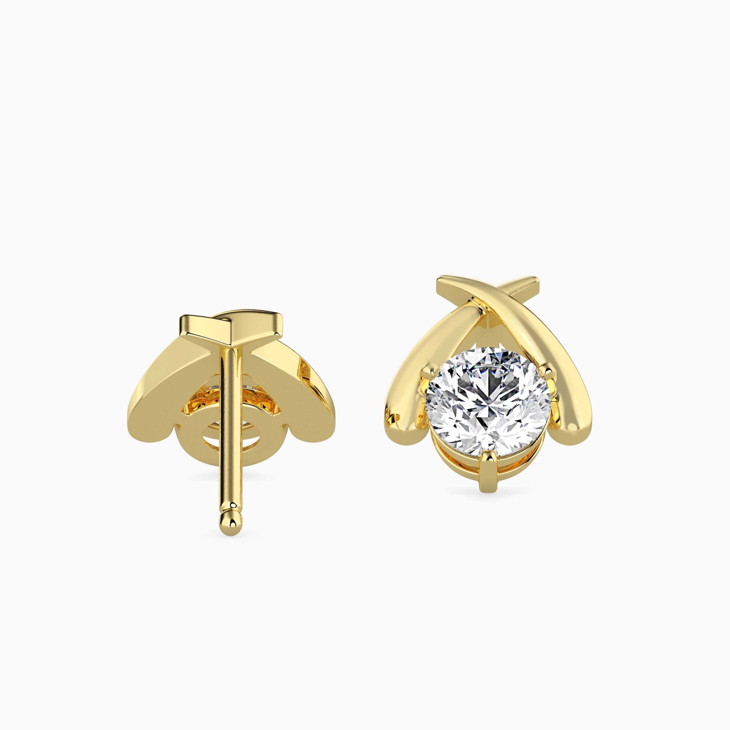 Aquata Solitaire Diamond Earring