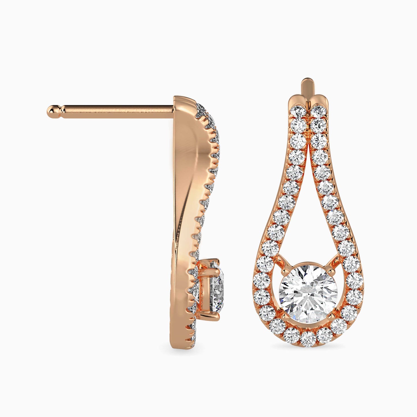 Giselle Solitaire Diamond Earring