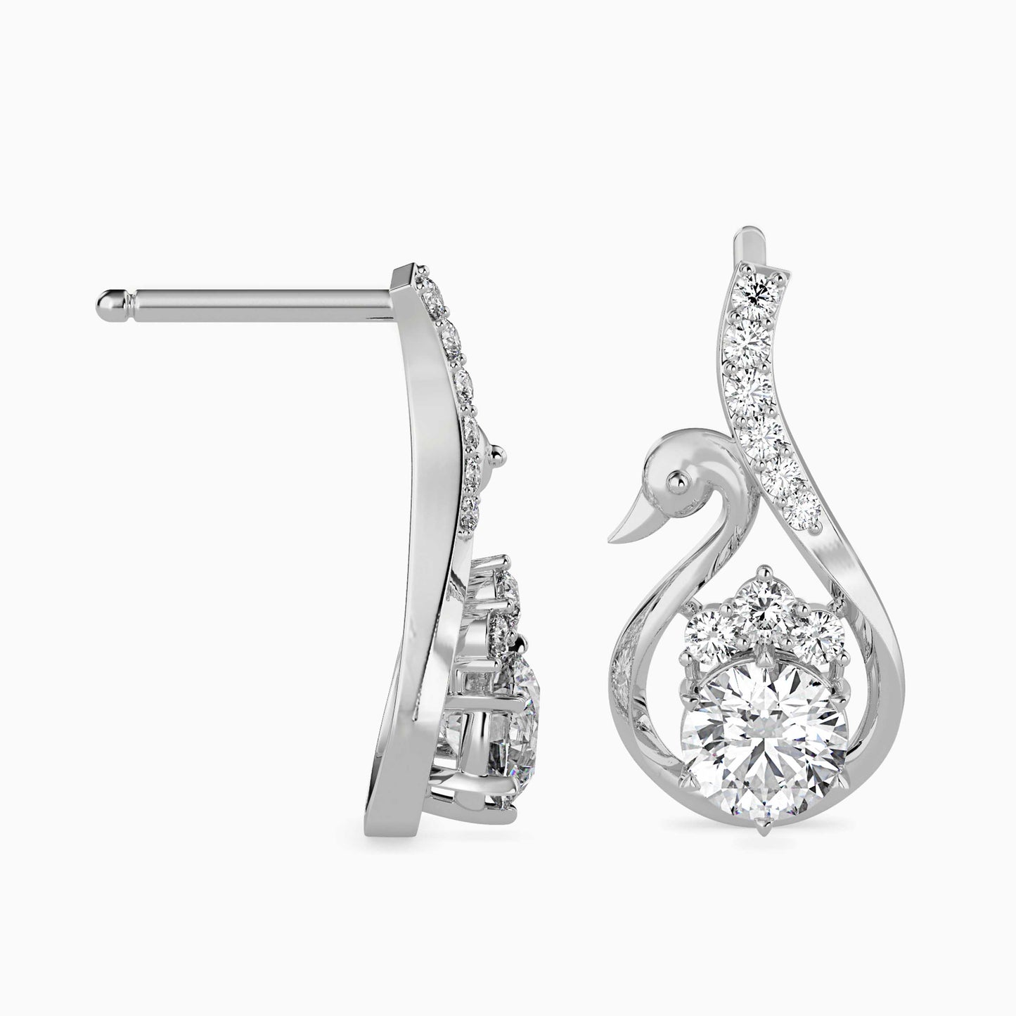 Carlota Diamond Solitaire Earring