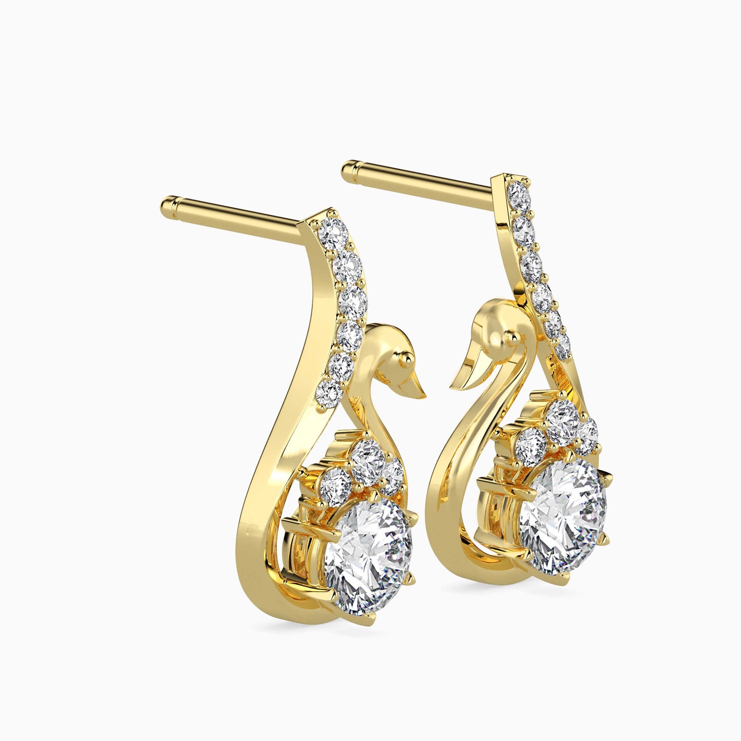 Carlota Diamond Solitaire Earring