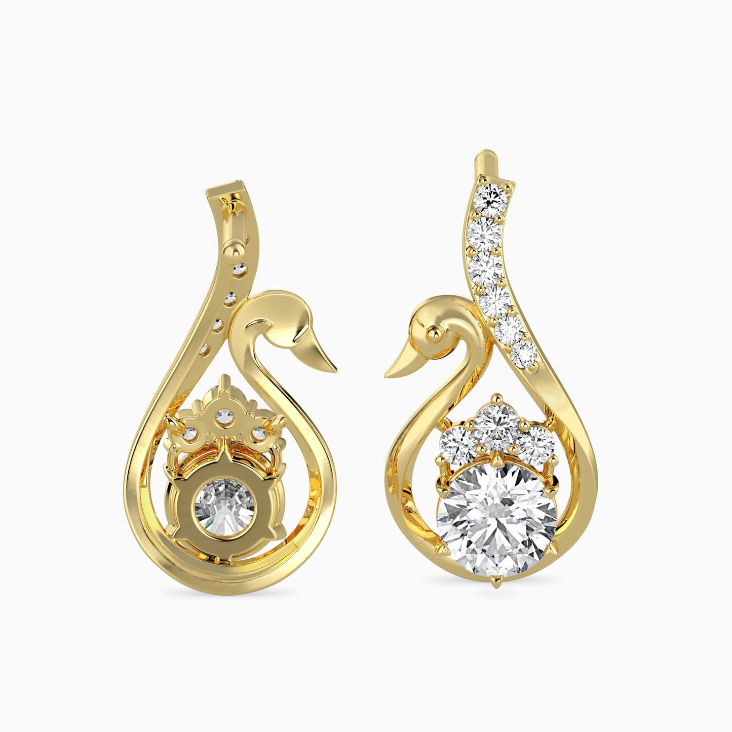 Carlota Diamond Solitaire Earring