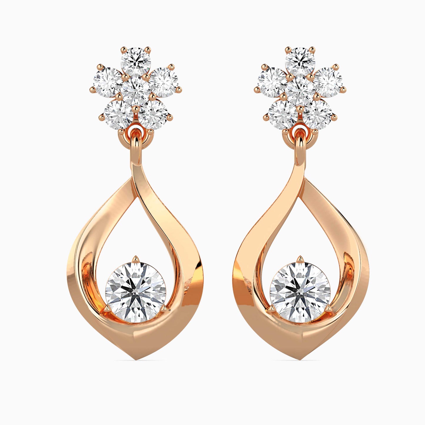 Medusa Diamond Solitaire Earring