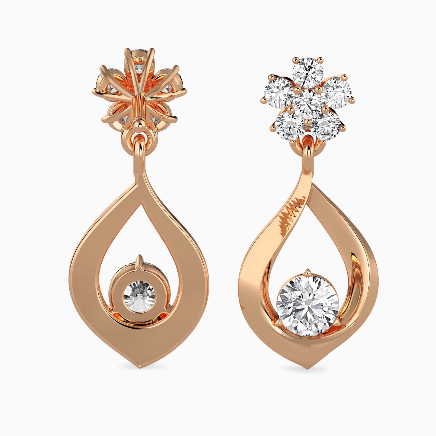 Medusa Diamond Solitaire Earring