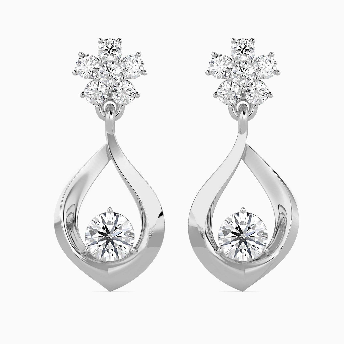 Medusa Diamond Solitaire Earring