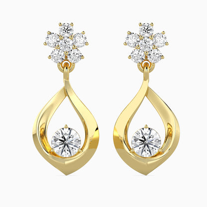 Medusa Diamond Solitaire Earring