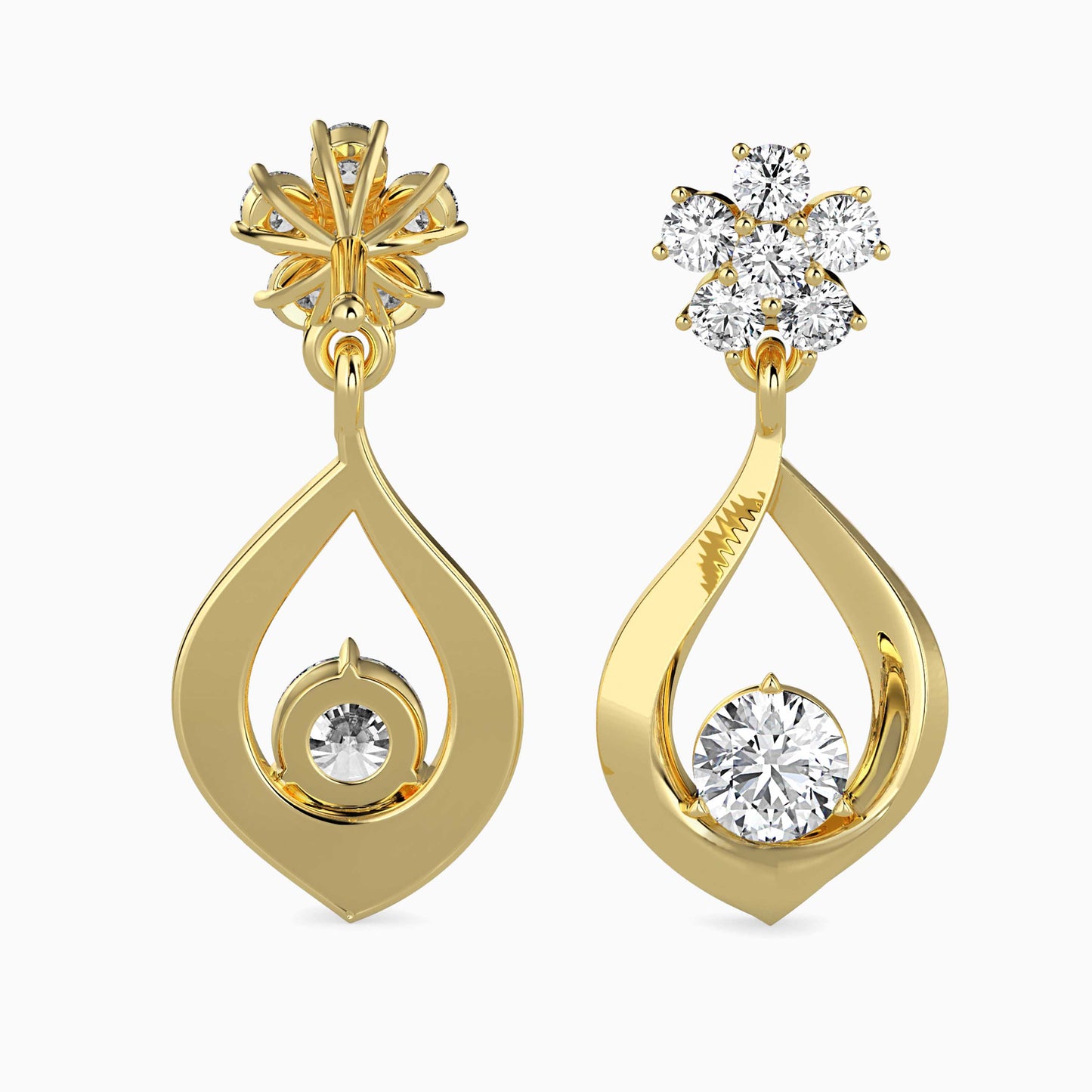 Medusa Diamond Solitaire Earring