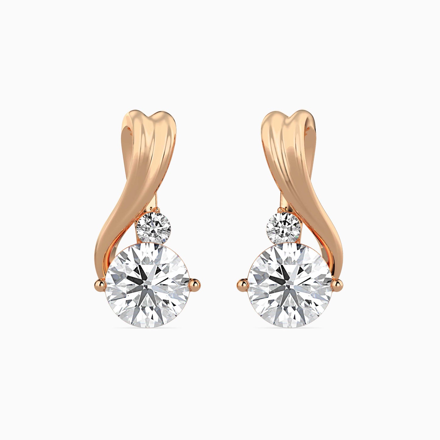 Piec Diamond Solitaire Earring