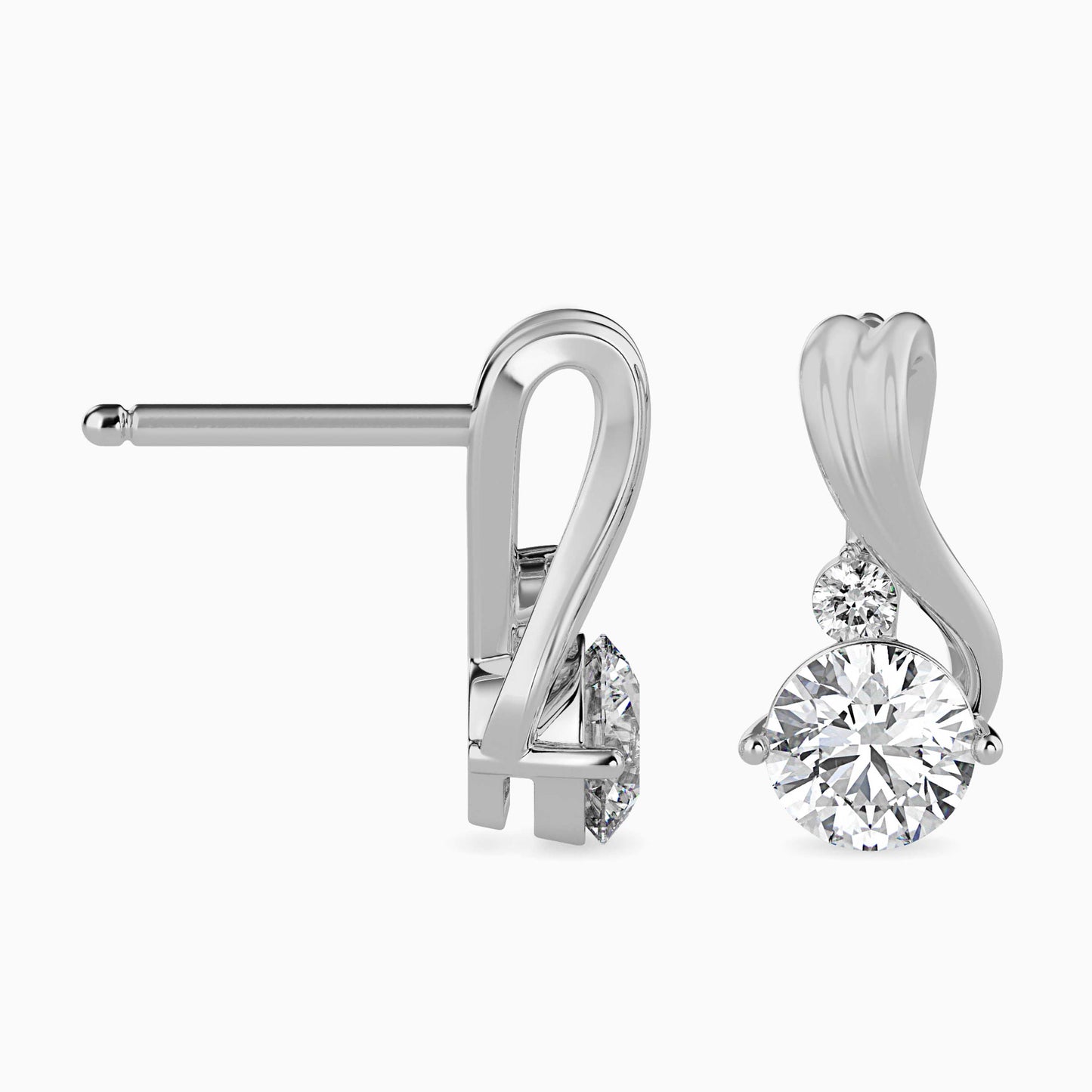 Piec Diamond Solitaire Earring