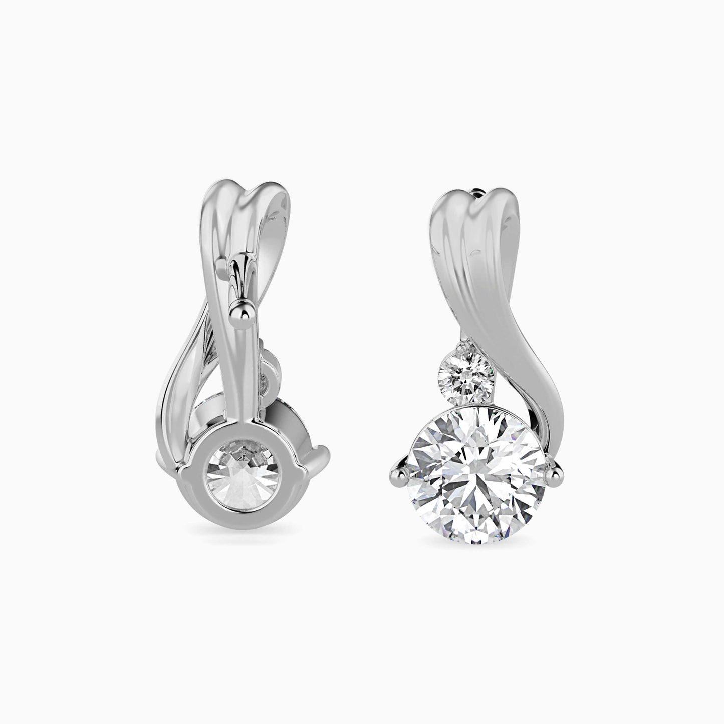 Piec Diamond Solitaire Earring