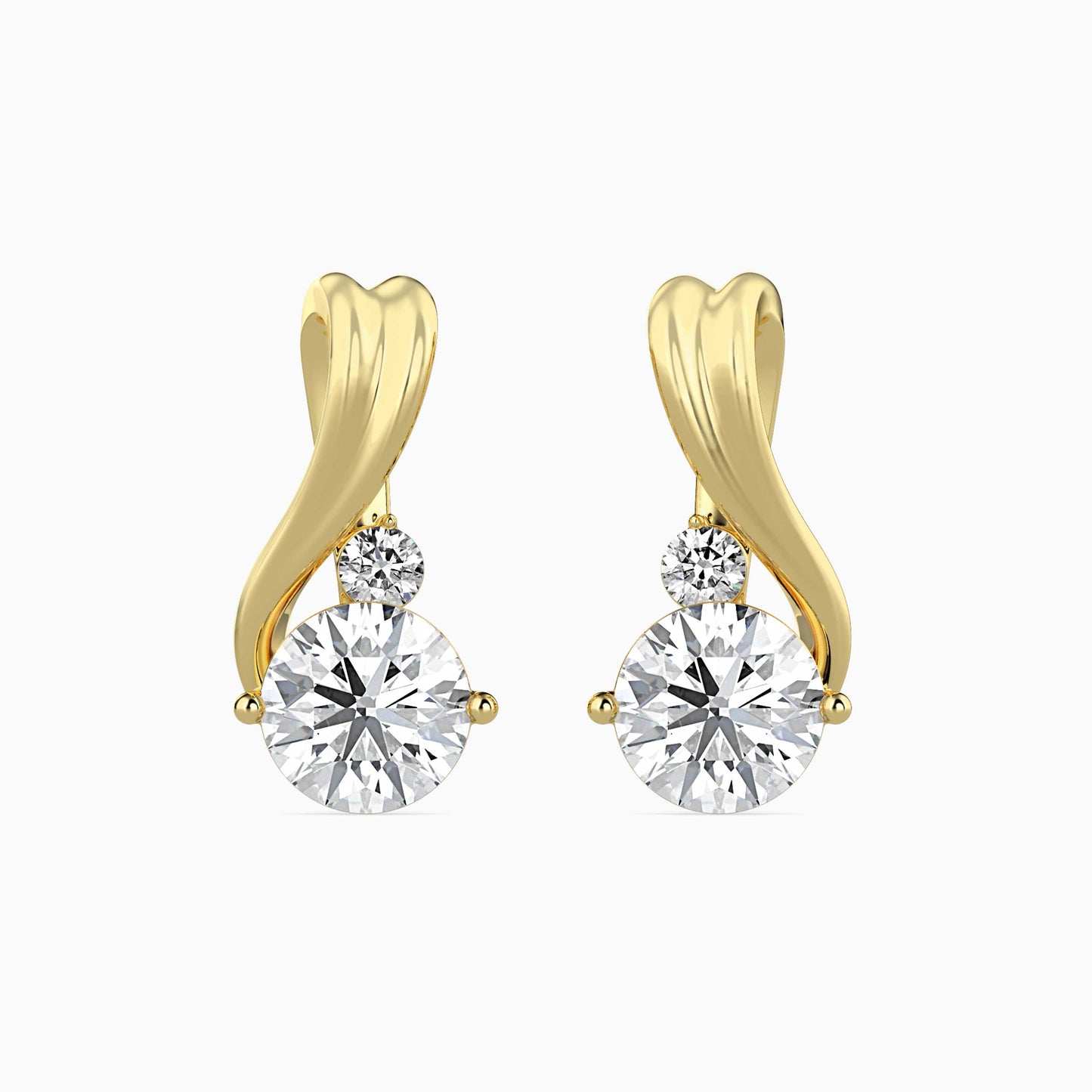 Piec Diamond Solitaire Earring