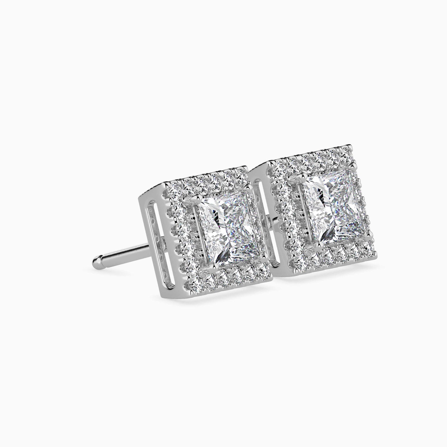 Sparkling Spheres Solitaire Earring